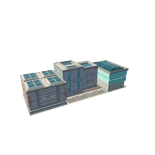 M_Low Poly Building Assets_4 Variant
